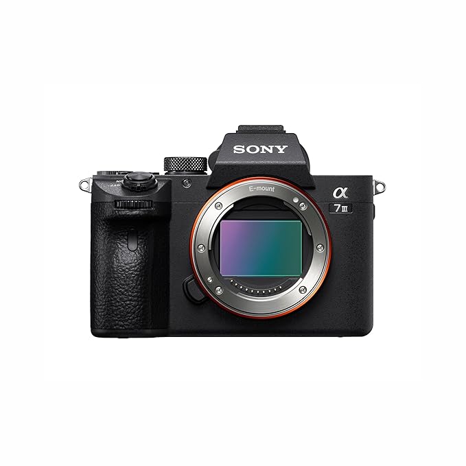 Sony Alpha ILCE-7M3 Full-Frame 24.2MP Mirrorless Digital SLR Camera Body Only | 4K Full Frame | Real-Time Eye Auto Focus | Tiltable LCD, Low Light Camera - Black