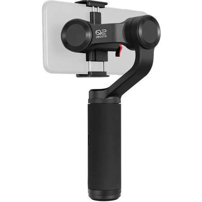 Zhiyun-Tech Smooth Q2 3-Axis Handheld Gimbal (with 2 Years ZHIYUN India Official Warranty) for Smartphone, Small Pocket Size 260g Max. Payload 360 Degree Rotation iOS & Android Supported, Black