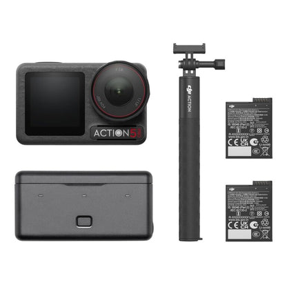 DJI Osmo Action 5 Pro Adventure Combo, Action Camera 4K with 1/1.3″ Sensor, 12h Extended Battery Life with 3 Batteries, Stabilization, Dual OLED Touchscreens, Mini Action Camera for Travel, Vlog