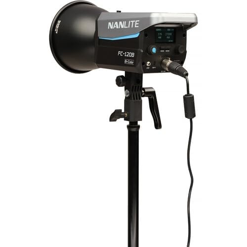 Nanlite FC-120B Bi-Color LED Spotlight | Compact 120W Studio Light with AC/Battery Power, Bowens Mount, App & DMX Control