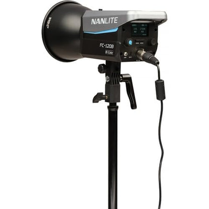 Nanlite FC-120B Bi-Color LED Spotlight | Compact 120W Studio Light with AC/Battery Power, Bowens Mount, App & DMX Control