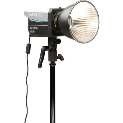 Nanlite FC-120B Bi-Color LED Spotlight | Compact 120W Studio Light with AC/Battery Power, Bowens Mount, App & DMX Control
