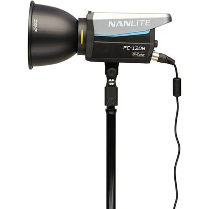 Nanlite FC-120B Bi-Color LED Spotlight | Compact 120W Studio Light with AC/Battery Power, Bowens Mount, App & DMX Control