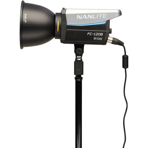 Nanlite FC-120B Bi-Color LED Spotlight | Compact 120W Studio Light with AC/Battery Power, Bowens Mount, App & DMX Control