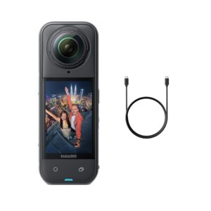 Insta360 X5 – Waterproof 8K 360° Action Camera, Leading Low Light, Invisible Selfie Stick Effect, Rugged and Replaceable Lens, 3-Hour Battery, Built-in Wind Guard, Stabilization, Triple AI Chip Design