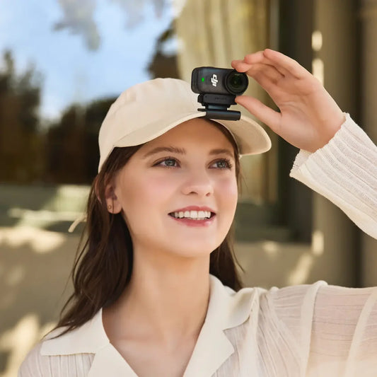 DJI Osmo Nano Standard Combo - 4K/60fps Small Mini Cam with 1/1.3 Inch Sensor, 143° Wide Angle Video, 200 min Battery, Can Be Attached Anywhere, Waterproof POV Camera for Sports, Vlog, Bicycle (128 GB)