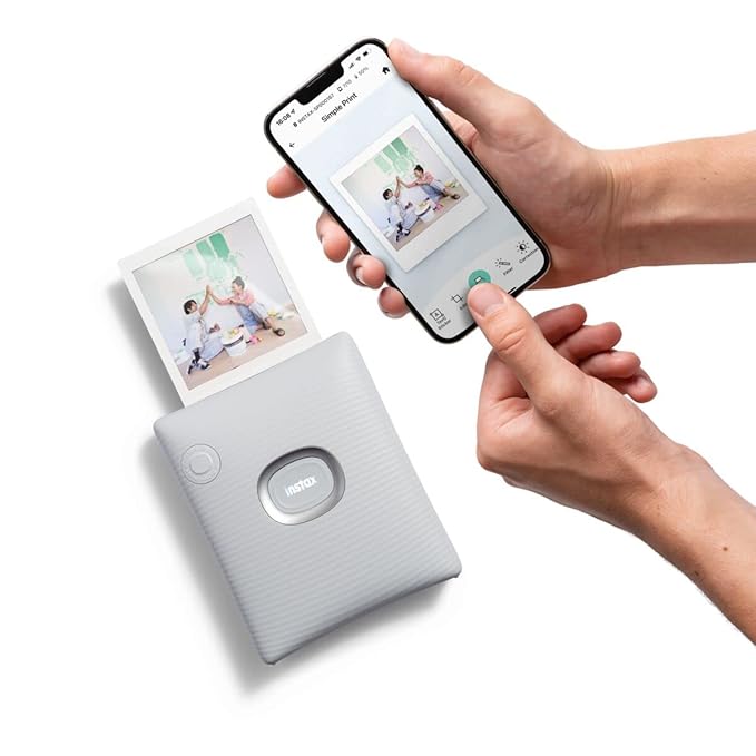 instax Fujifilm Square Link Smartphone Instant Photo Printer - White