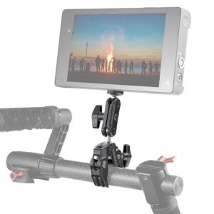 ULANZI Super Clamp Camera Clamp Mount Monitor 360° Ballhead Magic Arm Double Ball Head Adapter with 1/4"-20 & 3/8"-16 Thread for Canon Nikon DSLR Camera/Gopro/LED Lights/Ronin-M/Ronin MX