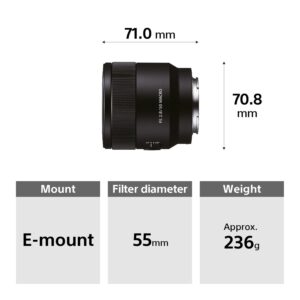 SONY SEL50M28 Standard Prime Lens  (Black, 50 mm)