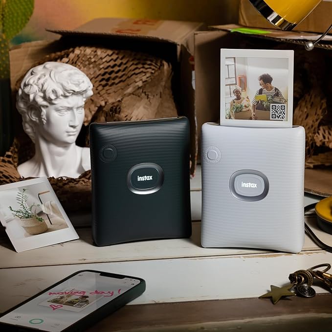 instax Fujifilm Square Link Smartphone Instant Photo Printer - White