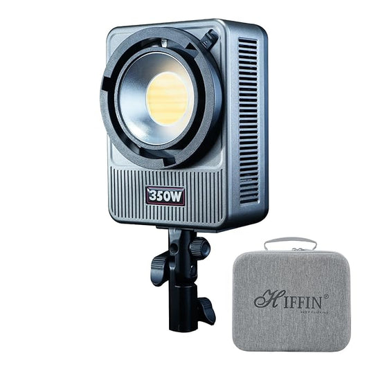 HIFFIN HF-350 PRO Wonder Series 350W COB LED Video Light | 25,800lm Ultra Bright | CRI 95+ | CCT 2700K-6500K | Bowens Mount | App Control | Professional Light for Photography, Videos & Studio Use