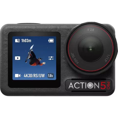 DJI Osmo Action 5 Pro Adventure Combo, Action Camera 4K with 1/1.3" Sensor, 12h Extended Battery Life with 3 Batteries, Stabilization, Dual OLED Touchscreens, Mini Action Camera for Travel, Vlog