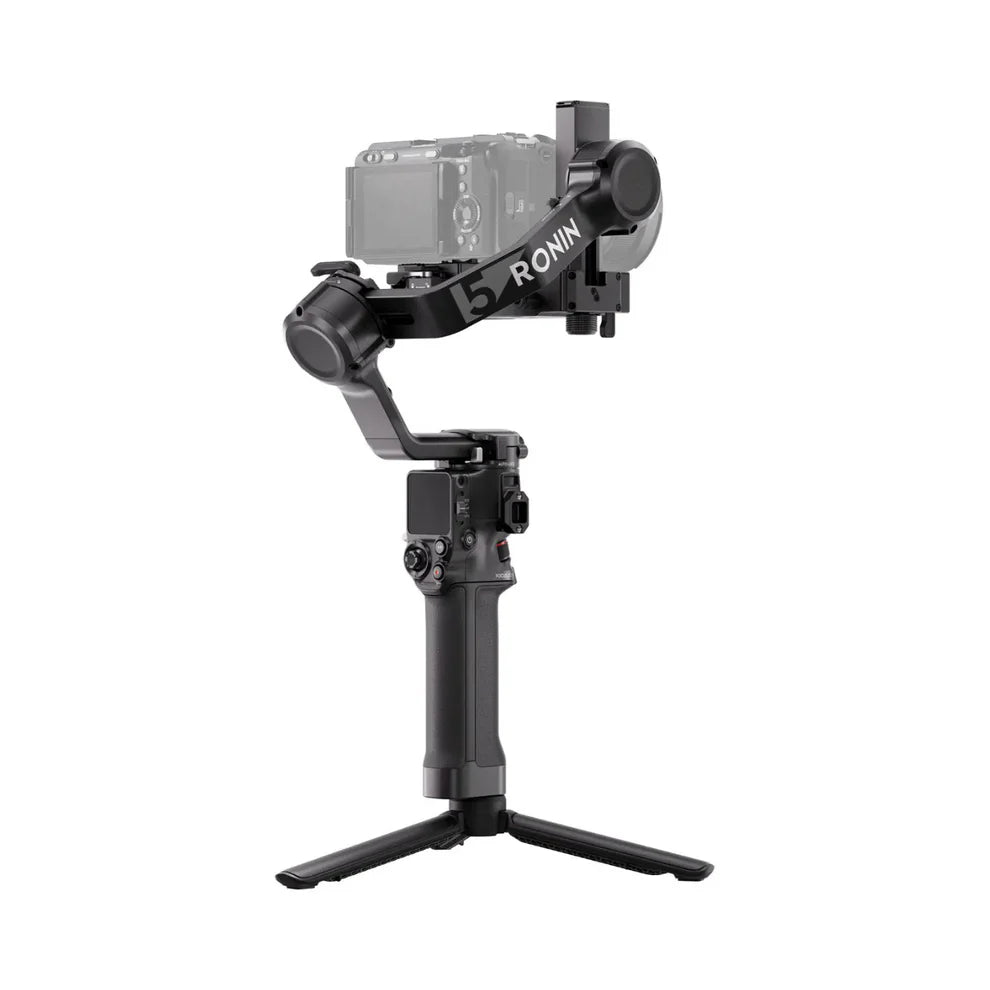 DJ I RS 5 Gimbal Stabilizer for Camera Canon/Sony/Panasonic/Nikon/Fujifilm, Fine-Tuning Knobs, 2nd-Gen Automated Axis Locks, Quick-Open Tripod, New Z-Axis Indicator