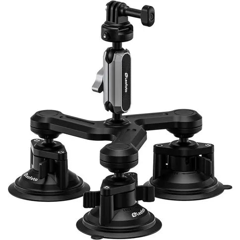 Leofoto LAC-05 Triple Suction Cup Sports Camera Mount