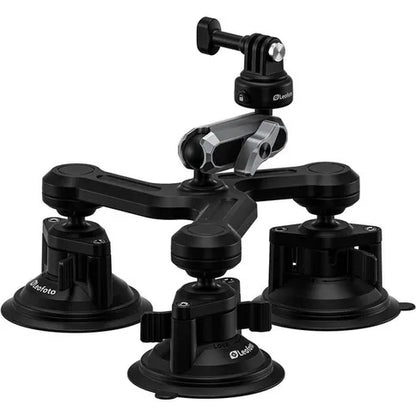 Leofoto LAC-05 Triple Suction Cup Sports Camera Mount