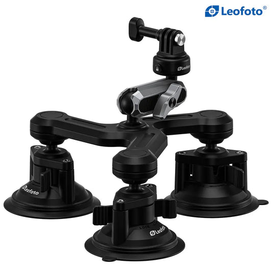 Leofoto LAC-05 Action Camera with 3 Suction Cup Mount