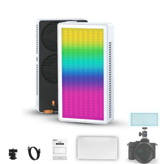 Hiffin Panel Light 50 Watt RGB Video Light, 2500K-9000K, CRI 95+, 7000mAh, 24 FX, 6600lux