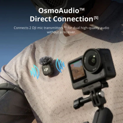 DJI Osmo Action 6 Standard Combo, Action Camera with 1/1.1" Square Sensor, Variable Aperture of f/2.0–f/4.0, Cold-Resistant, 4hrs Battery, Action Camera 4K Ideal for Quick Capture of Exciting Moments