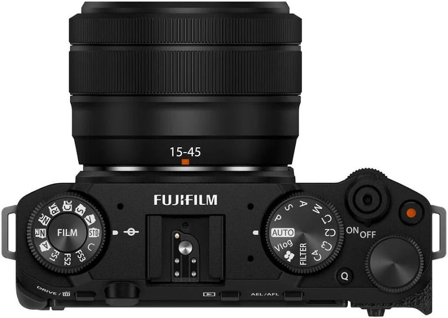 Fujifilm X-M5 26.1MP APS-C X-Trans CMOS 4 with 15-45 f/3.5-5.6 Lens|Retro Style mirrorless Compact Travel Camera|6.2k vlogging|High Speed Recording FHD 240fps|Advance AF for Street/Lifestyle