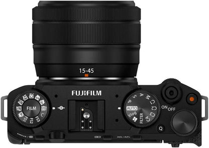 Fujifilm X-M5 26.1MP APS-C X-Trans CMOS 4 with 15-45 f/3.5-5.6 Lens|Retro Style mirrorless Compact Travel Camera|6.2k vlogging|High Speed Recording FHD 240fps|Advance AF for Street/Lifestyle