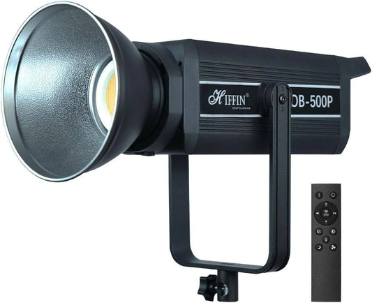COB-500P Pro Bi-Color LED Video Light 51,800Lux Brightness 2800–6800K CCT Silent Cooling Fan Bowens Mount