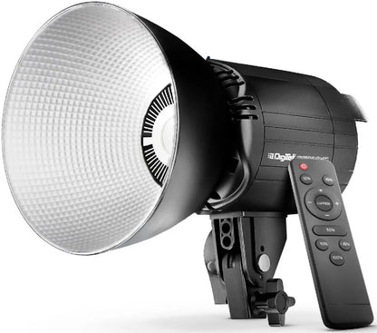 DIGITEK Lite (DCL-150WBC Combo) 150W Bi Color Continuous LED Light with 18CM Reflector & Infrared Remote, AC Power - 3000K-6500K Color Temperature Control, 95 CRI, 13500 Lumen, Ideal for Shooting