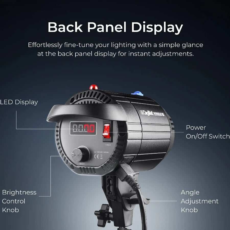 DIGITEK Lite (DCL-150WBC Combo) 150W Bi Color Continuous LED Light with 18CM Reflector & Infrared Remote, AC Power - 3000K-6500K Color Temperature Control, 95 CRI, 13500 Lumen, Ideal for Shooting