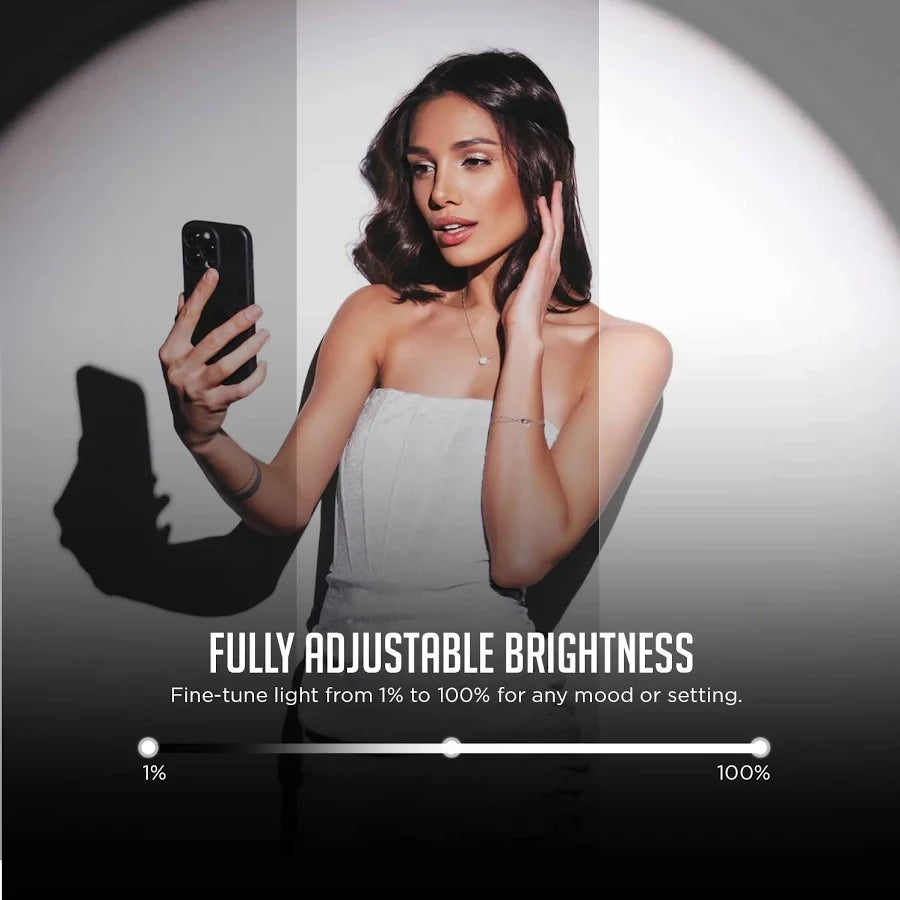 HIFFIN G-Flash RGB Photography Flashlight Portable Video Light LED Spotlight 7500mAh Battery 1–100% Dimming 4 Color Modes 20 GOBO Filters USB-C for Recording Studio Lighting, YouTube, Reels, Vlogging