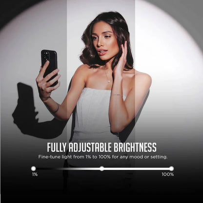 HIFFIN G-Flash RGB Photography Flashlight Portable Video Light LED Spotlight 7500mAh Battery 1–100% Dimming 4 Color Modes 20 GOBO Filters USB-C for Recording Studio Lighting, YouTube, Reels, Vlogging