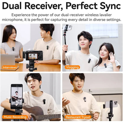 Key Highlights Key Highlights Key Highlights HIFFIN ULANZI A100 Wireless Lavalier Microphone Lapel Mic for Camera and Phone Microphone