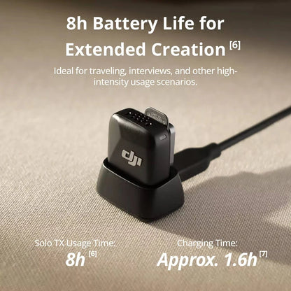 DJI Mic Mini (1 TX + 1 RX) Compact Wireless Microphone, Ultralight, Noise Cancelling, for Camera / iPhone / Android