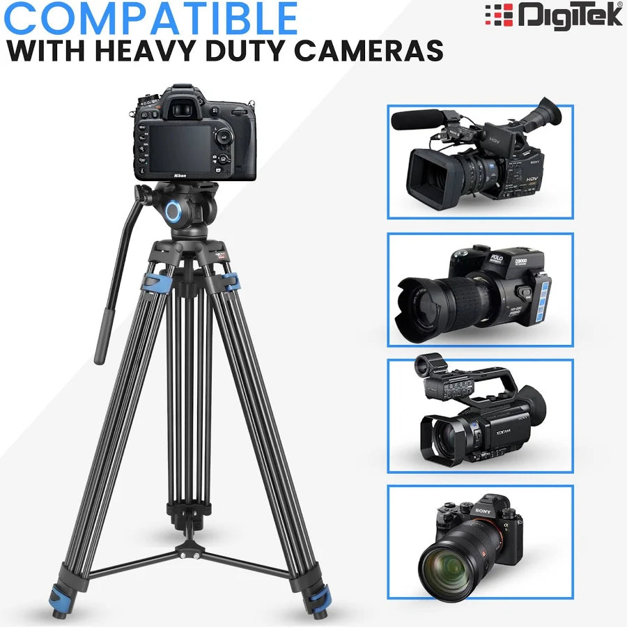 DIGITEK Platinum DPTR 605 VD Tripod (Black, Supports Up to 20000 ...more
