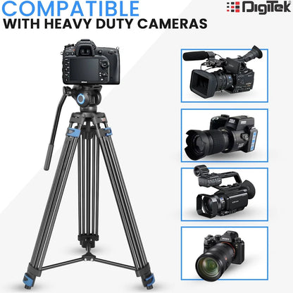 DIGITEK Platinum DPTR 605 VD Tripod (Black, Supports Up to 20000 ...more