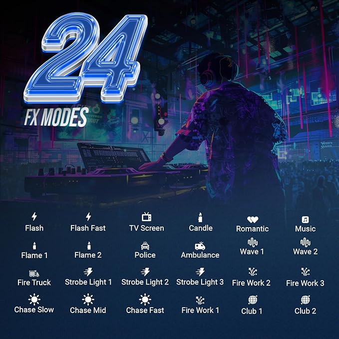 HIFFIN HF-600 RGB LED Light Stick for Photography, Photography Light with RGB CCT HSI Mode, 2500K-9900K Adjustable, 25 Fx Light Effect, Power 25W, Barndoor, 5200mah Battery for YouTube, Photoshoot - Image 5