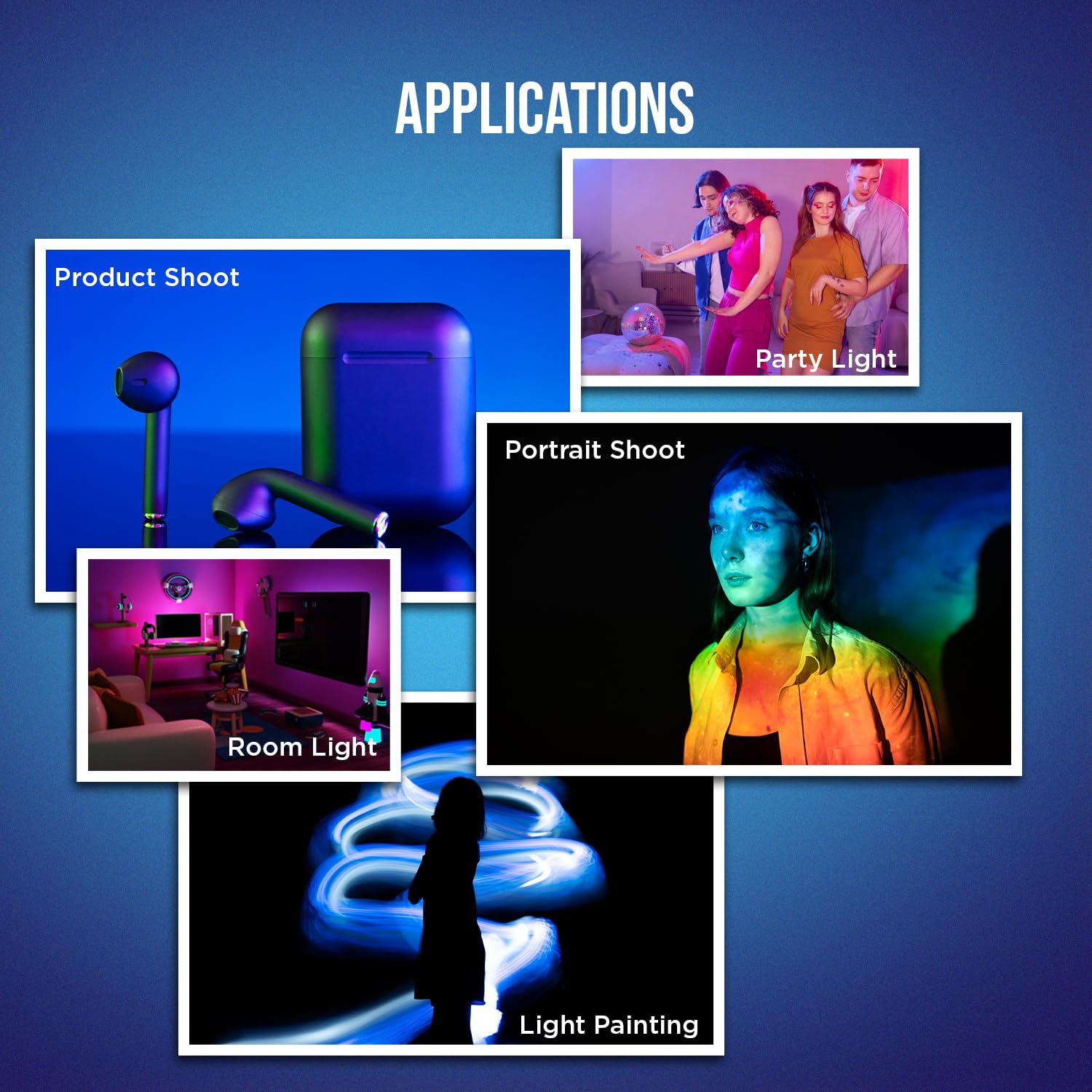 HIFFIN HF-600 RGB LED Light Stick for Photography, Photography Light with RGB CCT HSI Mode, 2500K-9900K Adjustable, 25 Fx Light Effect, Power 25W, Barndoor, 5200mah Battery for YouTube, Photoshoot - Image 9