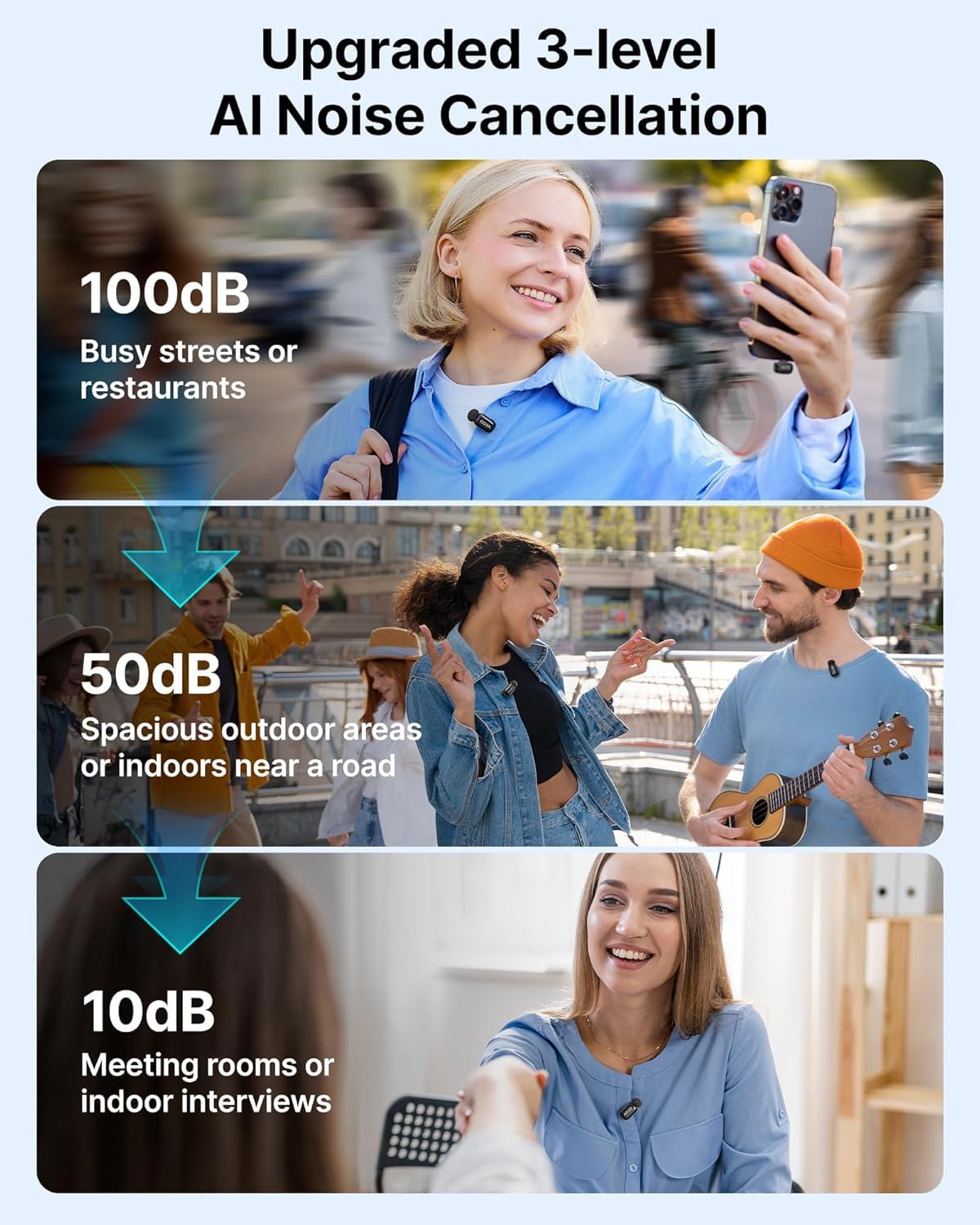 BOYA Mini Wireless Microphone for Phone with USB C Plug, Clip On Lavalier Mic for iPhone, Android & PC Noise Reduction, AI Voice Changer, 30H Battery & Charging Case. - Image 4