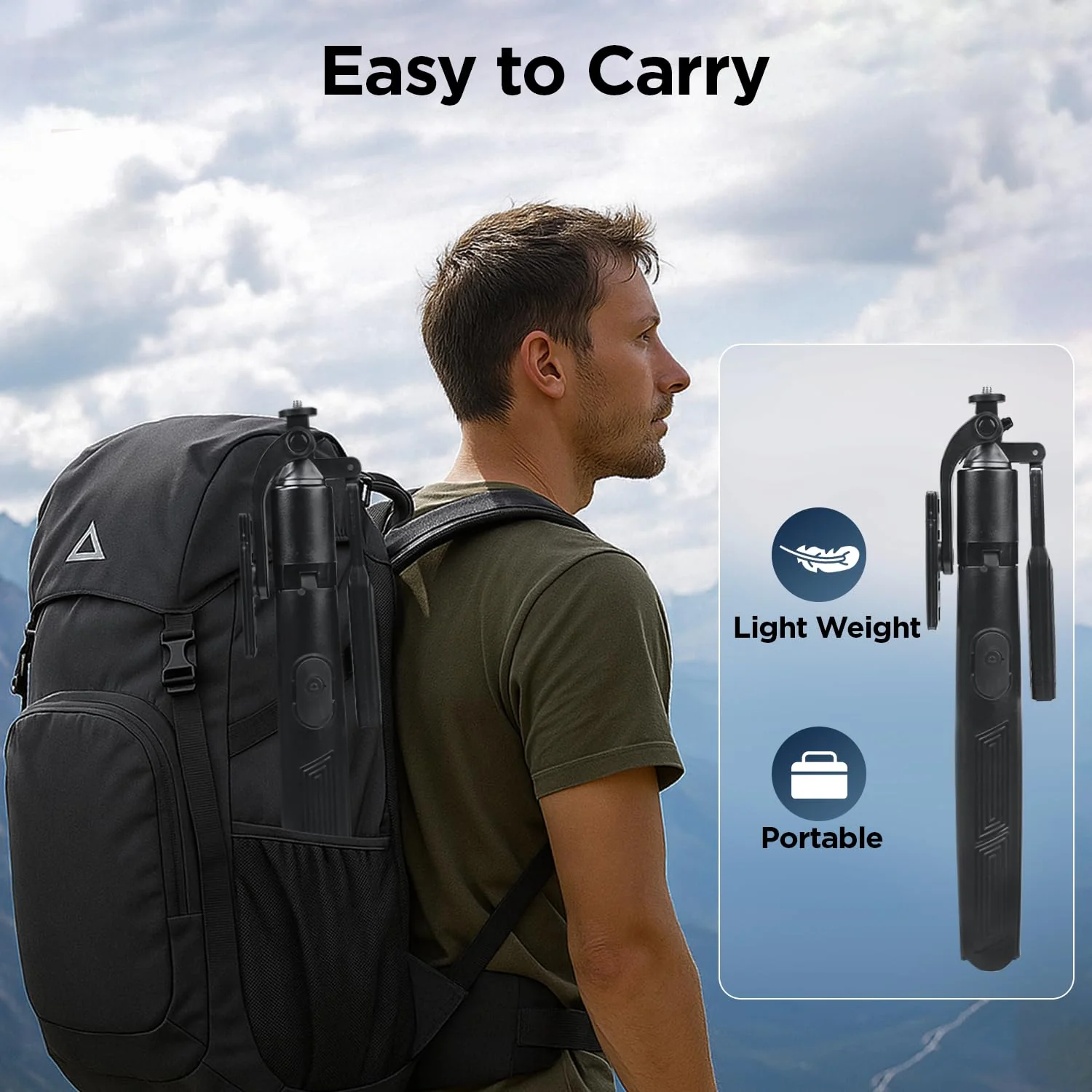 TELESIN Camera Clamp Handlebar Bike Mount 360° Double Ballhead Magic Arm with 1/4"-20 Thread for Motorcycle Monitor Canon Nikon DSLR/Gopro/LED Lights/Ronin-M/Ronin MX/Freefly - Image 8